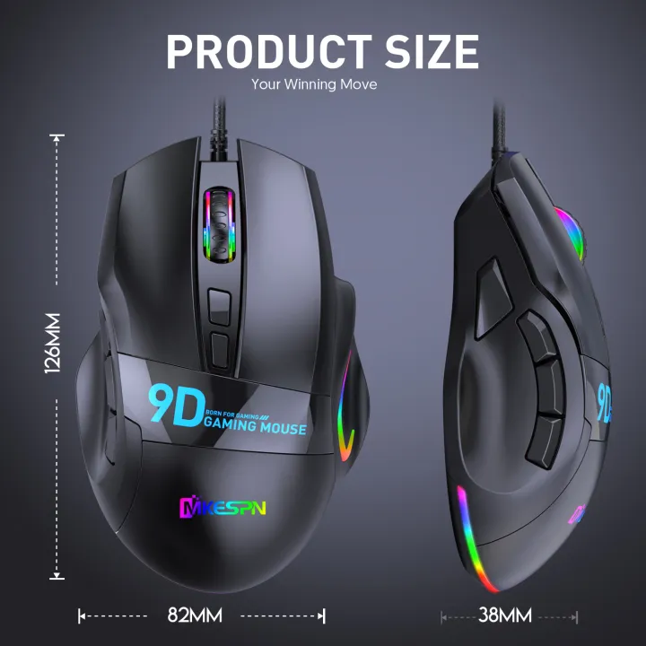 12000DPI%20Macro%20RGB%20Gaming%20Mouse%209%20Programmable%20Keys%20Game%20Mouse%20RGB%20Light%20Max%20to%206%20levels%20For%20pc%20mac%20gun%20PUBG%20Laptop%20-%20Image%204