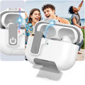 2025 for Airpods Pro 3 Protective Case Phone Stand Design with Cleaner Kit Magnetic Automatic Lock for Airpods Pro 3(Sand Stone). 