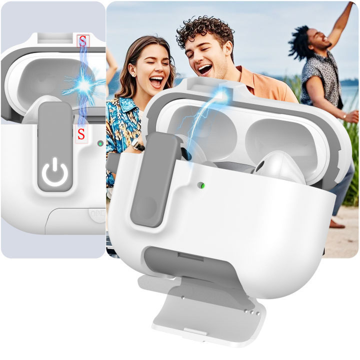 2025%20for%20Airpods%20Pro%203%20Protective%20Case%20Phone%20Stand%20Design%20with%20Cleaner%20Kit%20Magnetic%20Automatic%20Lock%20for%20Airpods%20Pro%203(Sand%20Stone)%20-%20Image%204