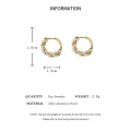 French Imitation Pearl Circel Earring Small Round Hoop Earrings For Women New Design Texture Earrings Jewelry Elegant  K-. 