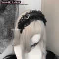 Goth Hair Accessories Harajuku Gothic Lolita Y2K Girl Punk Love Floral Lace Ruffled Hair Band Headband Hair Hoop Choker Necklace. 