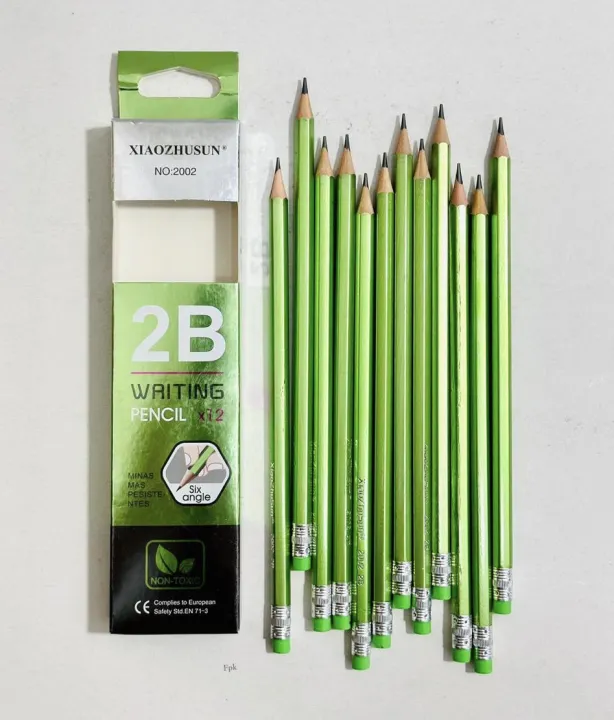 Writing%20pencil%20sketching%20pencil%202B%20pencil%2012pcs%20pencils%20-%20Image%202