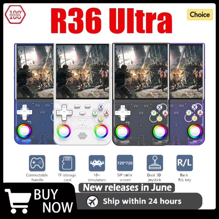 New R36 128GB Ultra Retro Handheld Game Console 4.0-inch Open-Source Linux System Portable Video Player