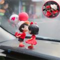 1pair Car Cute Couple Decoration Home Office Decoration Car Accessories Women. 