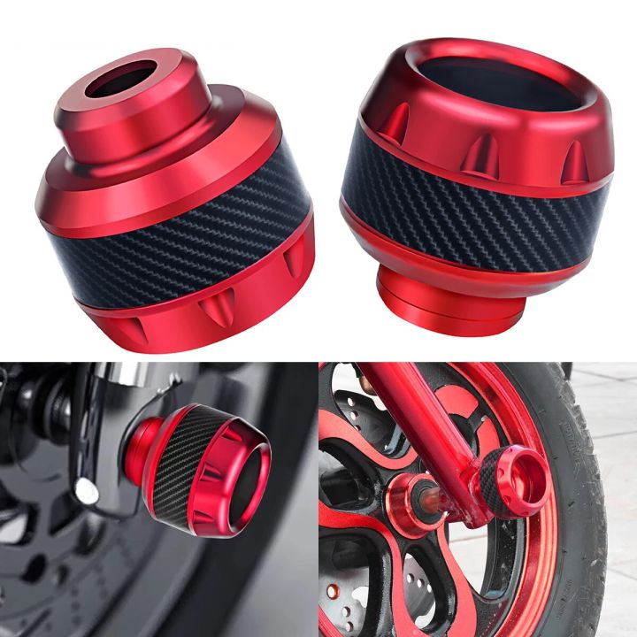 Universal Motorcycle Anti-fall Cup Aluminum Alloy Motorcycle Front Fork Cover Anti-collision Wheel Protector Modified Accessorie