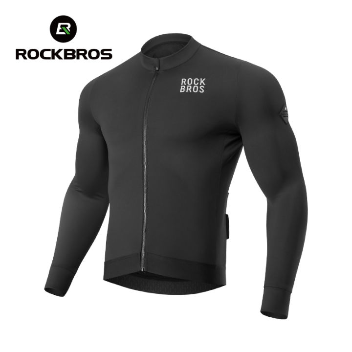 ROCKBROS%20Cycling%20Jersey%20Men's%20Autumn/Winter%20Fleece%20Warm%20Windproof%20Bicycle%20Jersey%20Heat%20Storage%20Breathable%20MTB%20Bike%20Jersey%20-%20Image%207