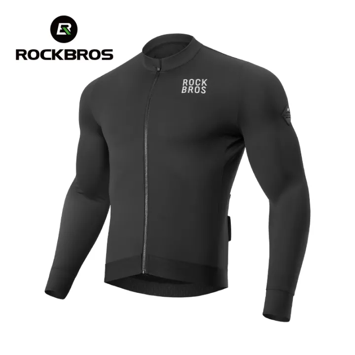 ROCKBROS%20Cycling%20Jersey%20Men's%20Autumn/Winter%20Fleece%20Warm%20Windproof%20Bicycle%20Jersey%20Heat%20Storage%20Breathable%20MTB%20Bike%20Jersey%20-%20Image%207