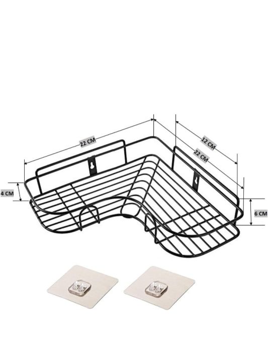 Oslen%20Metal%20(Pack%20of%201%20Self-Adhesive%20Shelf/Storage%20Organizer%20for%20Bathroom%20and%20Kitchen%20Corner%20Wall%20Mounted%20Rack%20Shelf%20Bathroom%20Accessories%20Storage%20Rack%20(No%20Drilling-Shelf%20Adhesive)%20(8%20and%209%20INCH,Black)%20-%20Image%202