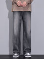 Baggy Men's Wide Leg Jeans Spring New Trousers Fashion Korean Clothes Streetwear Soft Loose Straight Casual Denim Pants. 