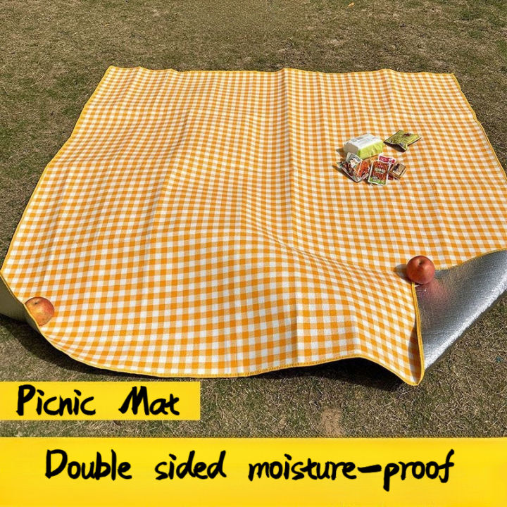 Outdoor Moisture-Proof Mat, Thickened Picnic Mat, Camping Field Waterproof Lawn Tent, Portable Floor Mat, Outdoor Beach Canvas