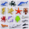 60Pcs Mini Simulation Animal Set Solid Wild Animal Lion Shark Ancient Dinosaur Model Toy Classic Confrontation Game. 