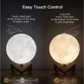 1 LED Moon Light Galaxy Light, DIY Moon Night Light, Girl, Boy, Child, Woman Birthday Gift, Bedroom Decoration (Warm Light). 