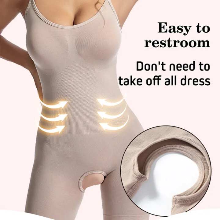 Women%20Seamless%20Bodysuit%20Compression%20Open%20Crotch%20Shapewear%20Push%20Up%20Belly%20Tightening%20Corset%20Slimming%20Butt%20Lifter%20Full%20Body%20Shaper%20-%20Image%204