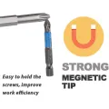Magnetic Screwdriver Bits Set PH1 PH2 PH3 PZ1 PZ2 PZ3 Anti-slip 1/4 Hex Shank Fit Hand Electric Drill Driver Tool Part Accessory. 