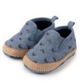 Meckior Newborn Baby Canvas Shoes Shallow Mouth Baby Boy Girl Sneakers Anti-slip Soft Cotton Sole Infant Toddler Crib Shoes. 