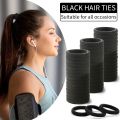 50/100pcs Black Hair Bands for Women Girls Hairband High Elastic Band Hair Ties Ponytail Holder Scrunchies Accessorie.
