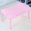 Folding Laptop Table Notebook Desk Breakfast Serving Bed Trays Adjustable Foldable with Flip Top and Legs Computer Desk Stand. 