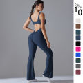Back V Jumpsuit Gym Set Women Training Yoga Suit Sportswear Women Sports Jumpsuit Fitness Rompers Stretch Workout Bodysuits.
