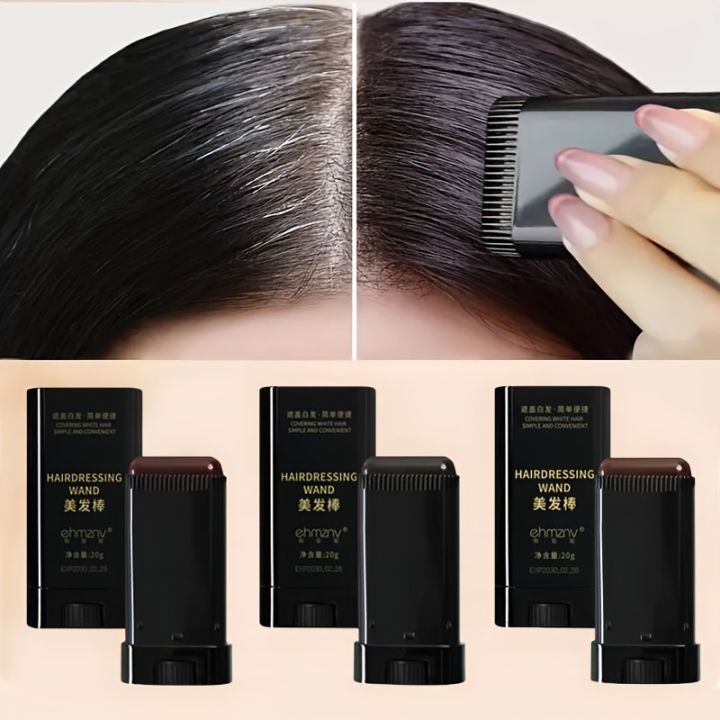 Waterproof Dry Instant Hair Colour Black For White Hair 20g
