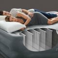 INTEX DURA-BEAM DELUXE DOUBLE AIRBED WITH ELECTRIC AIR PUMP (60" X 80" X 18") FIBER-TECH TECHNOLOGY. 