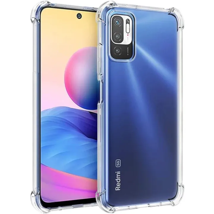 ShockProof Thick Transperent Soft Back Cover For Redmi Note 10 5G