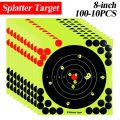100-10PCS 8-inch Splatter Target High Visibility Adhesive Shooting Target Stickers Reactive Hunting Shooting Training Paper. 
