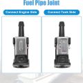 Useful Female Fuel Fuel Line Connector Outboard 1/4 6mm Female Hose Pipe Adapter Male 5/16 8mm Motor Boat Accessories for Yamaha.