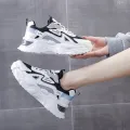 Zapatillas de deporte con plataforma para mujer, zapatos planos de color verde, informales, gruesas, 2025. 