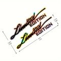 2pcs Limited Edition Emblem Badge auto car Sticker Limited Edition Logo for Car Motorcycle Truck Bike.