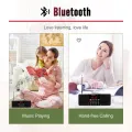 Retekess TR602 Portable Radio AM FM Digital Bluetooth Speaker Stereo MP3 Player TF SD Card USB Handsfree Call for Kids and Old.