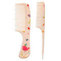 2Pcs/Set Cute Kids Hairdressing Comb Tail Comb for Girls Whale Dinosaur Giraffe Unicorn Hair Comb Kids. 