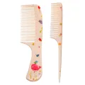 2Pcs/Set Cute Kids Hairdressing Comb Tail Comb for Girls Whale Dinosaur Giraffe Unicorn Hair Comb Kids. 