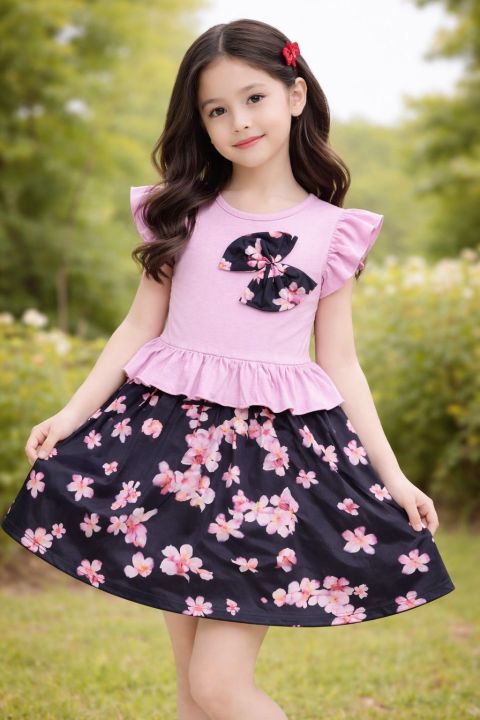 1%20piece%201%20year%20to%2010%20Years%20Export%20Quality%20Girl%20Baby%20Frock/Tops/Soft%20Fabric%20Baby%20Girls%20Dress%20-%20Image%204