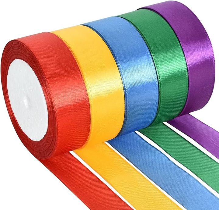 1 Inch Ribbon Roll-multicolor | Daraz.pk