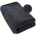 Dark gray car microfiber towel, oversized strong absorbent car wash cloth, high-efficiency cleaning wipe cloth. 