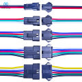 10Pairs JST SM 2P 3P 4P 5P 6Pin Plug Socket Male to Female Wire Connector LED Strips Lamp Driver Connectors Quick Adaptr 22AWG. 