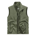 New Men Spring Vest Outdoor Men's Sleeveless Waistcoat Multiple Pockets Plus Size Male Fishing Vest Outwear.