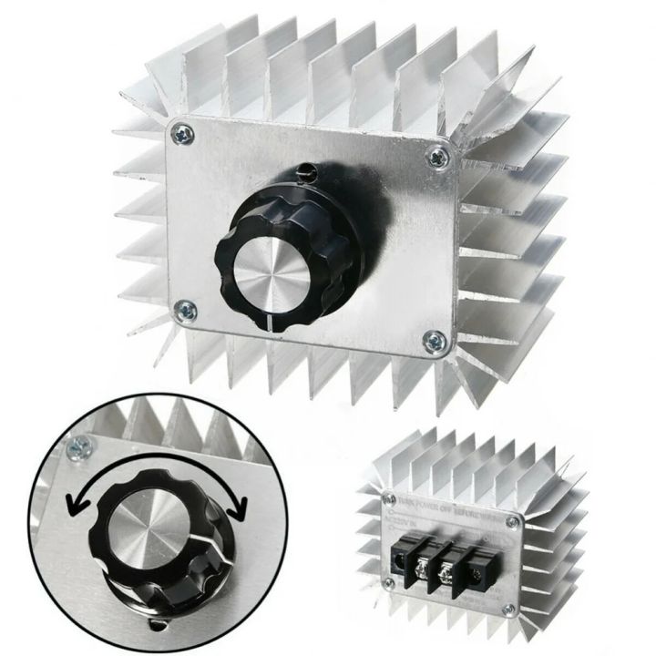 5000W Power Supply SCR Voltage Regulator Motor Speed Controller Light 220V Dimming Dimmers Thermostat Speed Regulator Governor