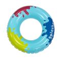 1pc Splash Ink Style Swimming Ring Thickened Inflatable PVC Swim Ring Beach Pool Water Floating Circle. 