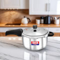 SKB sus304 food-grade stainless steel "3Ply Pressure Cooker" Long Handle. 