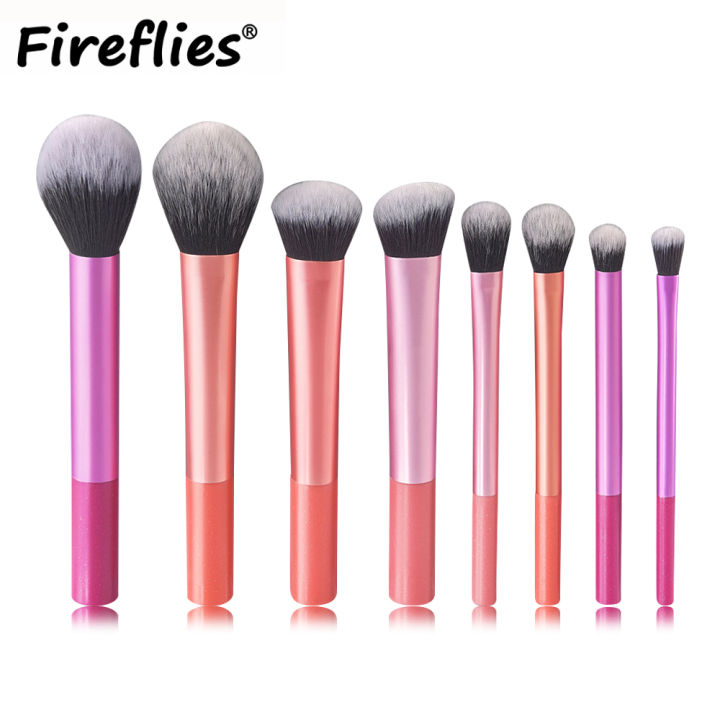 8pcs Makeup Brush Kit Soft Synthetic Hair Make Up Brushes Foundation Blush Eyeshadow Cosmetic Makeup Tools