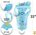 Welcome baby blue and pink color theme 44 pcs for boys feeder,baby boy with balloons for home and out door decoration gifts for mama. 