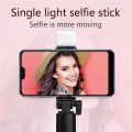 Cell Phone Selfie Stick Tripod Bluetooth Remote Wireless Selfi Stick Phone Holder Stand with Beauty Fill Light for Phone. 