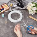 10.94 Yards Plastic Welt Cord Upholstery Piping 3mm Translucent PVC Boning Modeling Stick Plastic Piping Cord for Sofa Chair.
