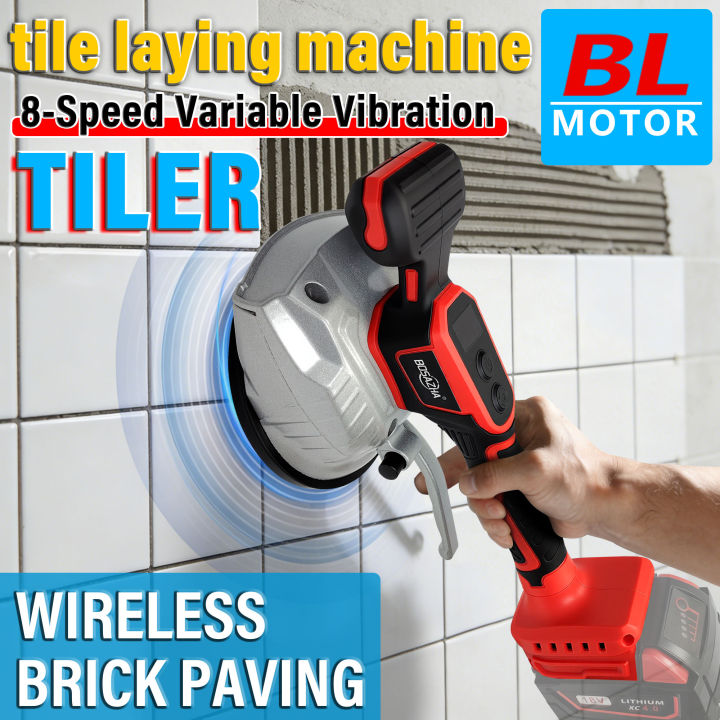 Tile Floor layer machine Tile paver Tile installer Automatic tile floor ...