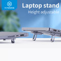 Hagibis Foldable Laptop Stand for Desk Keyboard Stand Riser Portable Notebook Cooling Pad For Macbook Pro Air Universal Holder.