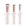 Maange 3Pcs Makeup Brushes + 2Pcs Triangle Powder Puff Set Concealer Eye Shadow Makeup Brush Blending Cosmetic Beauty Tools. 