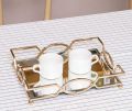 Desktop Decorative Tray, Gold Mirror Tray, Rectangular Tray,    for Serving. 