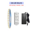 5M 10M Tuya WiFi COB CCT Led Strip 24V Dual White Room Light 2700-6500K 2.4G RF Dimming Touch Remote for Alexa  Assistant. 