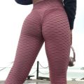 Women High Waist Bubble Leggings Seamless Yoga Leggings High Elastic Hip Liftting Gym Trainning Running Slim Fashion Pants.